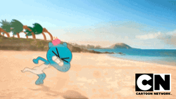 Gumball Blown Away Nicole Watterson GIF