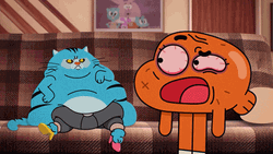 Gumball Darwin Freaking Out  GIF