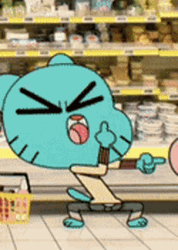 Gumball Dazed Out Dancing  GIF