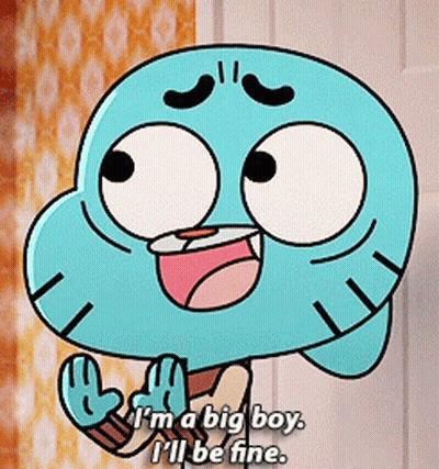 Gumball From The Amazing World Of Gumball Says I 'M A Big Boy GIF