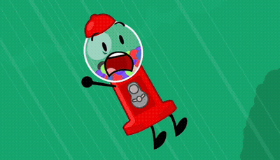 Gumball Machine And Rainbow Object On Hill GIF
