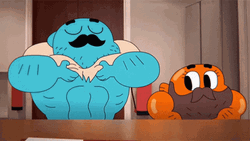Gumball Watterson Big Abs  GIF