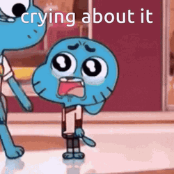 Gumball Watterson Sad Crying About It GIF