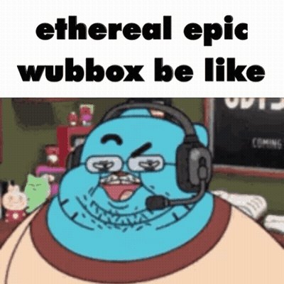 Gumball Wearing Headphones And Microphone GIF