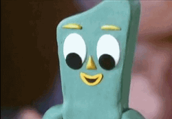 Gumby Ice Cream Eyes GIF