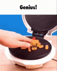 Gummies Melted On Waffle Iron GIF
