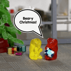Gummy Bears Merry Christmas Meme GIF