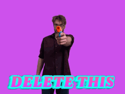 Gun Pointing Delete It GIF