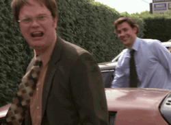 Gun Shooting Dwight Schrute Jim Halpert GIF