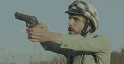 Gun Shooting Policeman Film GIF