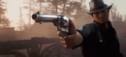 Gun Shooting Red Dead Redemption GIF