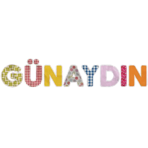 Gunaydin In Multicolored Letters Sticker