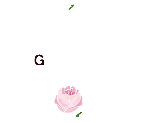 Gunaydin Surrounded By Pink Flowers Sticker