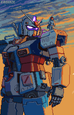 Gundam Pixel Arts GIF