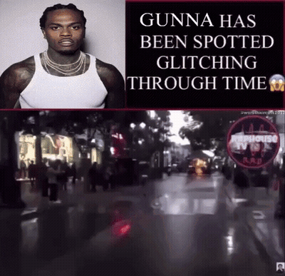 Gunna Glitching Through Time Poster GIF