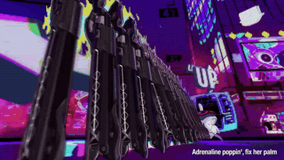 Guns Adrenaline Poppin Fix Her Palm On The Bottom GIF