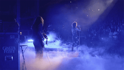 Guns N' Roses Performing On Stage In Front Of SR Box GIF