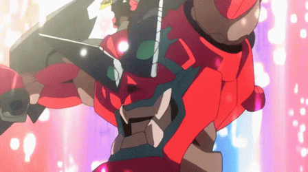 Gurren Lagann Robots Anime Deadly Fighted GIF