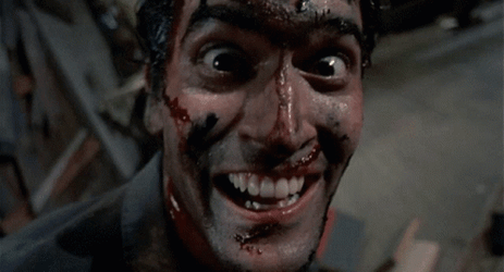 Guy Acting Evil Dead GIF