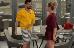 Guy And Girl Shaking Hands Briskly GIF