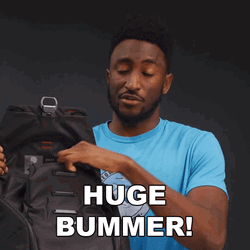 Guy Bag Huge Bummer  GIF