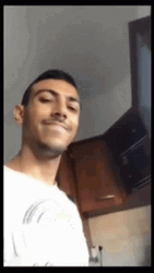 Guy Bursts Out Drinking Water GIF
