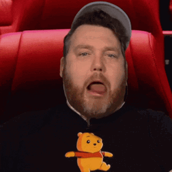 Guy Copying Jabba The Hutt Licking Moves GIF