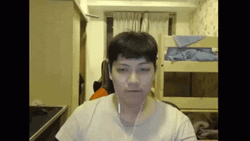 Guy Covering Eyes During Flashbang GIF