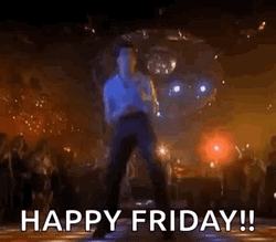 Guy Dancing On Dance Floor Happy Friday GIF