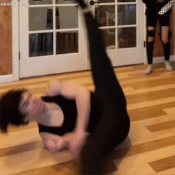 Guy Doing Flare Break Dance Move GIF