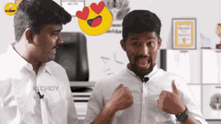 Guy Doing Heart Fingers I Love You Funny GIF
