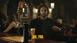Guy Drinking Beer No U GIF