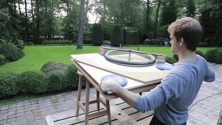Guy Experiment Frisbee Throws GIF