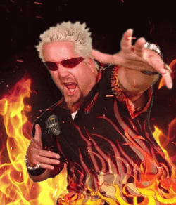 Guy Fieri Fire Background GIF