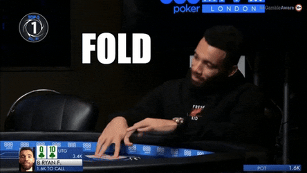 Guy Folded Playing Poker GIF