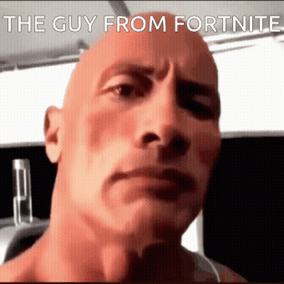 Guy From Fortnite Close Up GIF