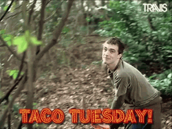 Guy Funny Taco Tuesday Throwing GIF