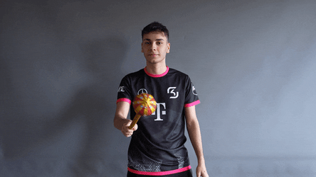Guy Gamer Playing A Magic Wand GIF