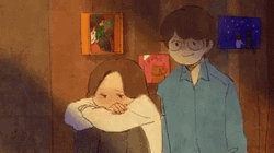 Guy Giving Comfort Hugs To Girl GIF