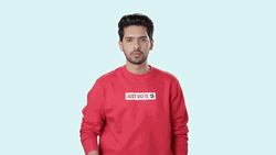 Guy Giving Some Flying Kiss With Hearts GIF