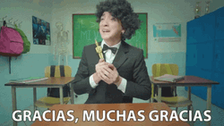 Guy Holding His Trophy Muchas Gracias GIF