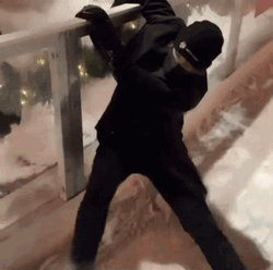 Guy Holding On Dear Life Ice Skating  GIF