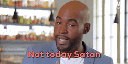 Guy Host Not Today Satan GIF