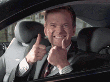 Guy In Car Awesome Job GIF