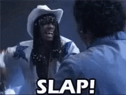 Guy In Cowboy Hat Pimp Slap GIF