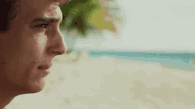 Guy In Tears Of Joy At The Beach GIF