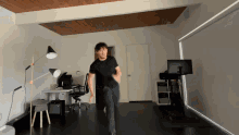 Guy Jumping And Punching GIF