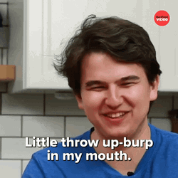 Guy Little Throw Up Burp  GIF