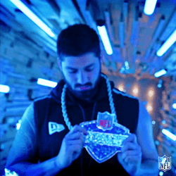 Guy Nfl Auto Draft Wear Big Diamond Necklace GIF