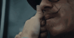 Guy Perming Overgrown Mustache GIF